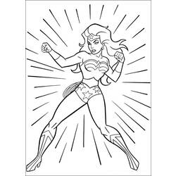 Página para colorir: mulher maravilha (Super heroi) #74546 - Páginas para Colorir Imprimíveis Gratuitamente