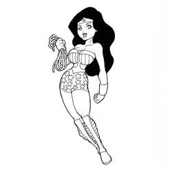 Página para colorir: mulher maravilha (Super heroi) #74549 - Páginas para Colorir Imprimíveis Gratuitamente
