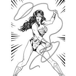 Página para colorir: mulher maravilha (Super heroi) #74552 - Páginas para Colorir Imprimíveis Gratuitamente