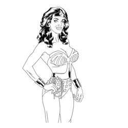 Página para colorir: mulher maravilha (Super heroi) #74567 - Páginas para Colorir Imprimíveis Gratuitamente