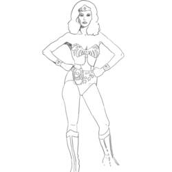 Página para colorir: mulher maravilha (Super heroi) #74596 - Páginas para Colorir Imprimíveis Gratuitamente