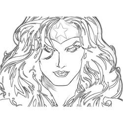 Página para colorir: mulher maravilha (Super heroi) #74629 - Páginas para Colorir Imprimíveis Gratuitamente