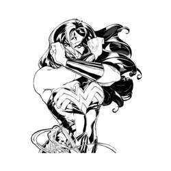 Página para colorir: mulher maravilha (Super heroi) #74643 - Páginas para Colorir Imprimíveis Gratuitamente