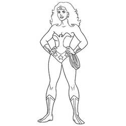 Página para colorir: mulher maravilha (Super heroi) #74673 - Páginas para Colorir Imprimíveis Gratuitamente