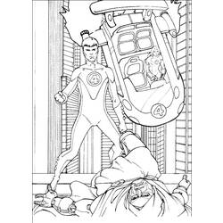 Página para colorir: Os quatro fantásticos (Super heroi) #76407 - Páginas para Colorir Imprimíveis Gratuitamente