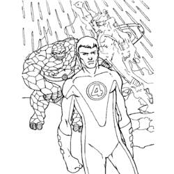 Página para colorir: Os quatro fantásticos (Super heroi) #76499 - Páginas para Colorir Imprimíveis Gratuitamente
