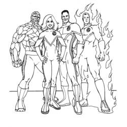 Página para colorir: Sr. Fantástico (Super heroi) #84753 - Páginas para Colorir Imprimíveis Gratuitamente