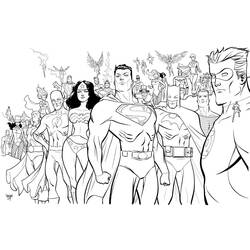 Página para colorir: Super-heróis da DC Comics (Super heroi) #80122 - Páginas para Colorir Imprimíveis Gratuitamente