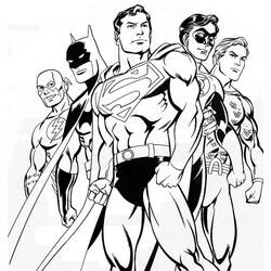 Página para colorir: Super-heróis da DC Comics (Super heroi) #80127 - Páginas para Colorir Imprimíveis Gratuitamente