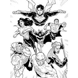 Página para colorir: Super-heróis da DC Comics (Super heroi) #80300 - Páginas para Colorir Imprimíveis Gratuitamente