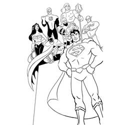 Página para colorir: Super-heróis da DC Comics (Super heroi) #80394 - Páginas para Colorir Imprimíveis Gratuitamente