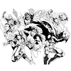 Página para colorir: Super-heróis da DC Comics (Super heroi) #80396 - Páginas para Colorir Imprimíveis Gratuitamente