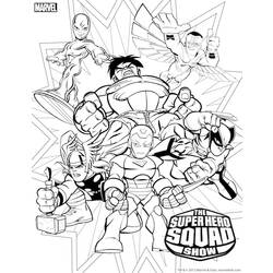 Página para colorir: super-heróis da marvel (Super heroi) #79676 - Páginas para Colorir Imprimíveis Gratuitamente