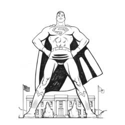 Página para colorir: Super homen (Super heroi) #83612 - Páginas para Colorir Imprimíveis Gratuitamente