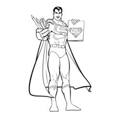 Página para colorir: Super homen (Super heroi) #83618 - Páginas para Colorir Imprimíveis Gratuitamente