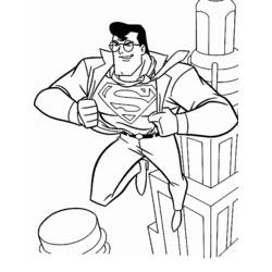 Página para colorir: Super homen (Super heroi) #83621 - Páginas para Colorir Imprimíveis Gratuitamente