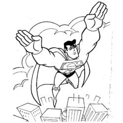 Página para colorir: Super homen (Super heroi) #83624 - Páginas para Colorir Imprimíveis Gratuitamente