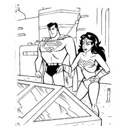 Página para colorir: Super homen (Super heroi) #83669 - Páginas para Colorir Imprimíveis Gratuitamente
