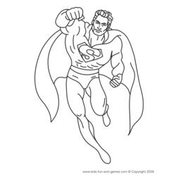 Página para colorir: Super homen (Super heroi) #83707 - Páginas para Colorir Imprimíveis Gratuitamente