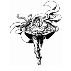 Página para colorir: Super homen (Super heroi) #83726 - Páginas para Colorir Imprimíveis Gratuitamente