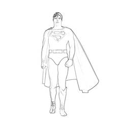 Página para colorir: Super homen (Super heroi) #83837 - Páginas para Colorir Imprimíveis Gratuitamente