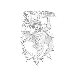 Página para colorir: Supergirl (Super heroi) #83932 - Páginas para Colorir Imprimíveis Gratuitamente