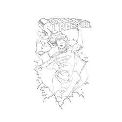 Página para colorir: Supergirl (Super heroi) #83941 - Páginas para Colorir Imprimíveis Gratuitamente