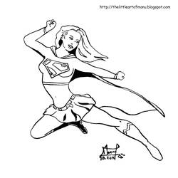 Página para colorir: Supergirl (Super heroi) #83944 - Páginas para Colorir Imprimíveis Gratuitamente
