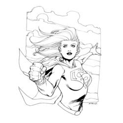 Página para colorir: Supergirl (Super heroi) #83946 - Páginas para Colorir Imprimíveis Gratuitamente