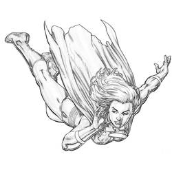 Página para colorir: Supergirl (Super heroi) #83948 - Páginas para Colorir Imprimíveis Gratuitamente