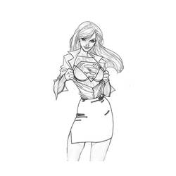 Página para colorir: Supergirl (Super heroi) #83955 - Páginas para Colorir Imprimíveis Gratuitamente