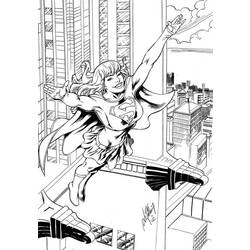 Página para colorir: Supergirl (Super heroi) #83982 - Páginas para Colorir Imprimíveis Gratuitamente
