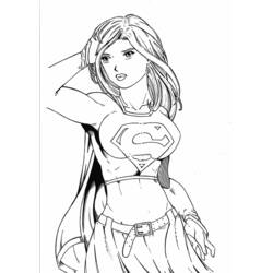 Página para colorir: Supergirl (Super heroi) #84010 - Páginas para Colorir Imprimíveis Gratuitamente