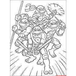 Página para colorir: Tartarugas ninjas (Super heroi) #75354 - Páginas para Colorir Imprimíveis Gratuitamente