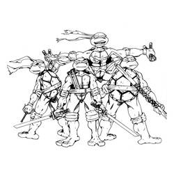 Página para colorir: Tartarugas ninjas (Super heroi) #75365 - Páginas para Colorir Imprimíveis Gratuitamente