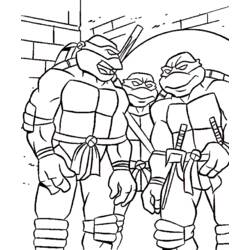 Página para colorir: Tartarugas ninjas (Super heroi) #75432 - Páginas para Colorir Imprimíveis Gratuitamente
