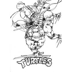 Página para colorir: Tartarugas ninjas (Super heroi) #75522 - Páginas para Colorir Imprimíveis Gratuitamente
