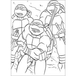 Página para colorir: Tartarugas ninjas (Super heroi) #75551 - Páginas para Colorir Imprimíveis Gratuitamente