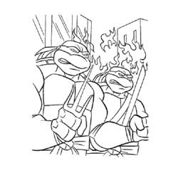 Página para colorir: Tartarugas ninjas (Super heroi) #75601 - Páginas para Colorir Imprimíveis Gratuitamente