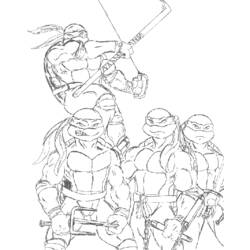 Página para colorir: Tartarugas ninjas (Super heroi) #75611 - Páginas para Colorir Imprimíveis Gratuitamente