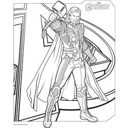 Página para colorir: Thor (Super heroi) #75760 - Páginas para Colorir Imprimíveis Gratuitamente