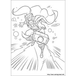 Página para colorir: Thor (Super heroi) #75769 - Páginas para Colorir Imprimíveis Gratuitamente