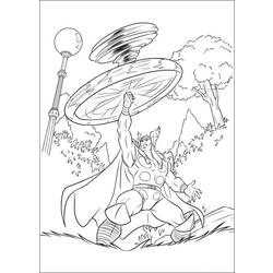 Página para colorir: Thor (Super heroi) #75791 - Páginas para Colorir Imprimíveis Gratuitamente