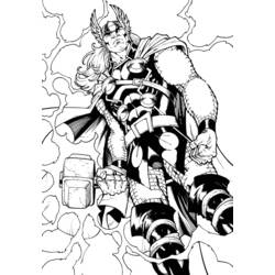 Página para colorir: Thor (Super heroi) #75807 - Páginas para Colorir Imprimíveis Gratuitamente