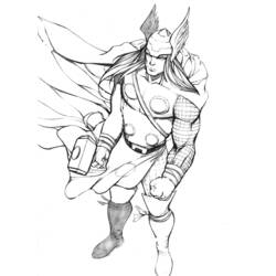Página para colorir: Thor (Super heroi) #75827 - Páginas para Colorir Imprimíveis Gratuitamente