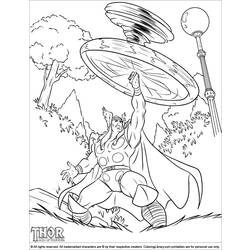Página para colorir: Thor (Super heroi) #75833 - Páginas para Colorir Imprimíveis Gratuitamente