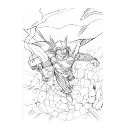 Página para colorir: Thor (Super heroi) #75855 - Páginas para Colorir Imprimíveis Gratuitamente