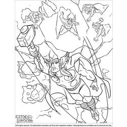 Página para colorir: Thor (Super heroi) #75856 - Páginas para Colorir Imprimíveis Gratuitamente