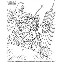 Página para colorir: Thor (Super heroi) #75859 - Páginas para Colorir Imprimíveis Gratuitamente