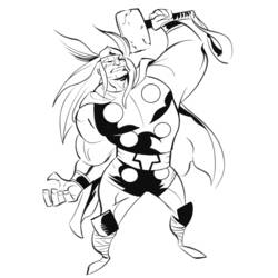 Página para colorir: Thor (Super heroi) #75861 - Páginas para Colorir Imprimíveis Gratuitamente